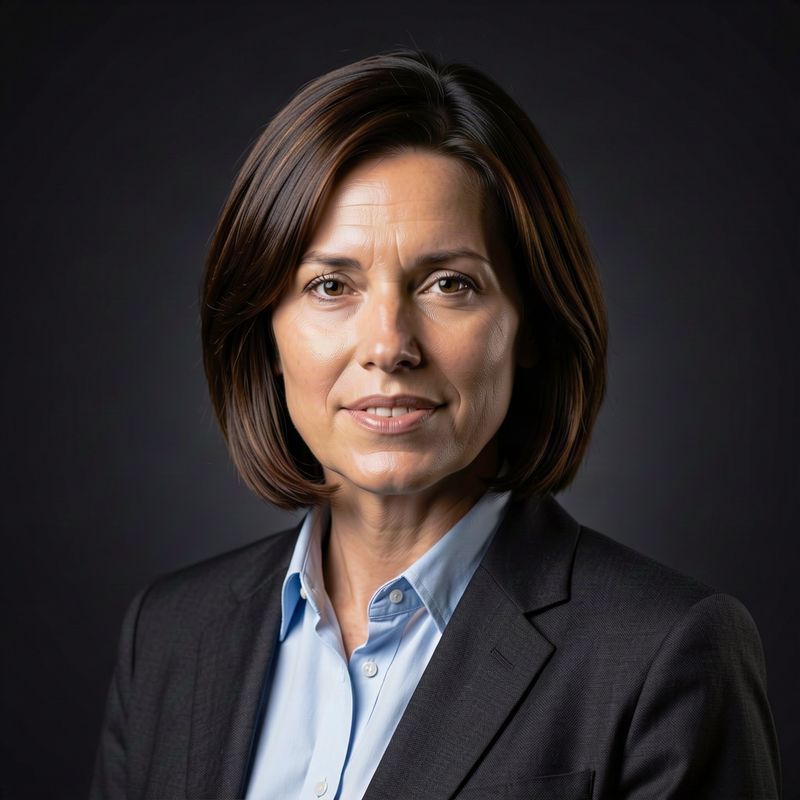 Portrait on a charcoal backdrop with Rembrandt lighting